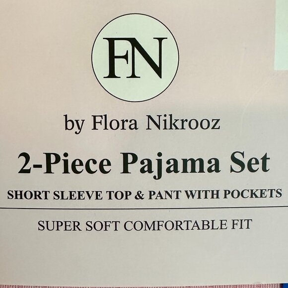 Flora Nikrooz  Women's 2 Piece Super Soft Pajama Lounge Set Size L Pink Cozy NEW - Picture 5 of 16
